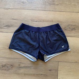 Varsity sweat shorts.